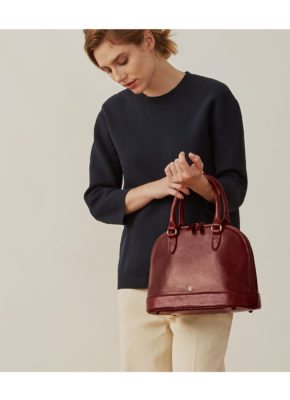 sac cuir bordeaux
