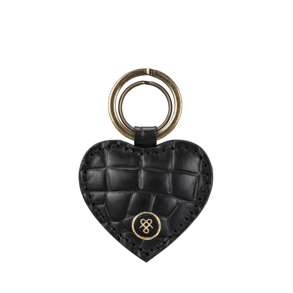 Porte-clé Mimi - Noir effet croco