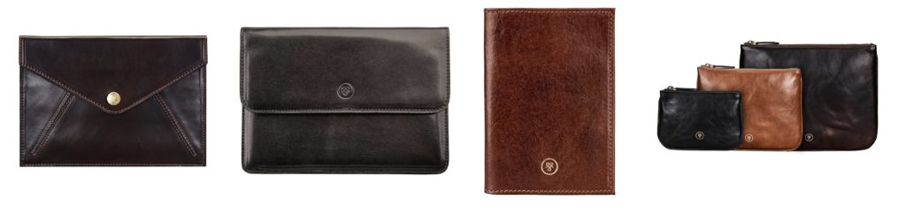 Pochettes et accessoires de voyage en cuir