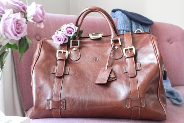 Sac de voyage Gladstone en cuir italien Gassano L