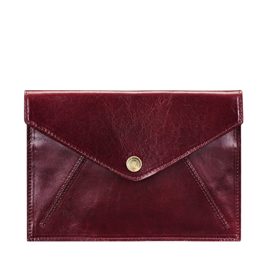 Pochette fine à documents de voyage en cuir Ortona