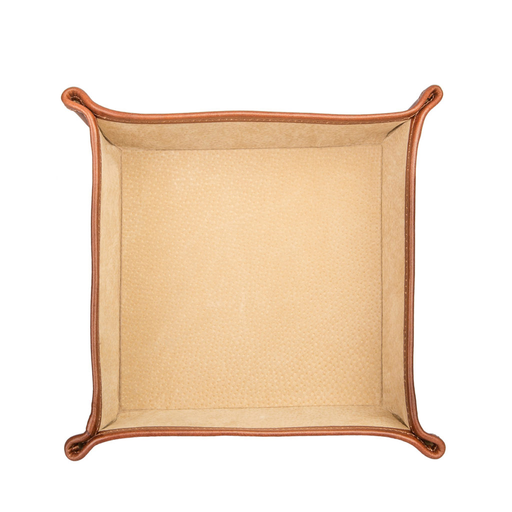 Vide-poches en cuir italien de Maxwell Scott