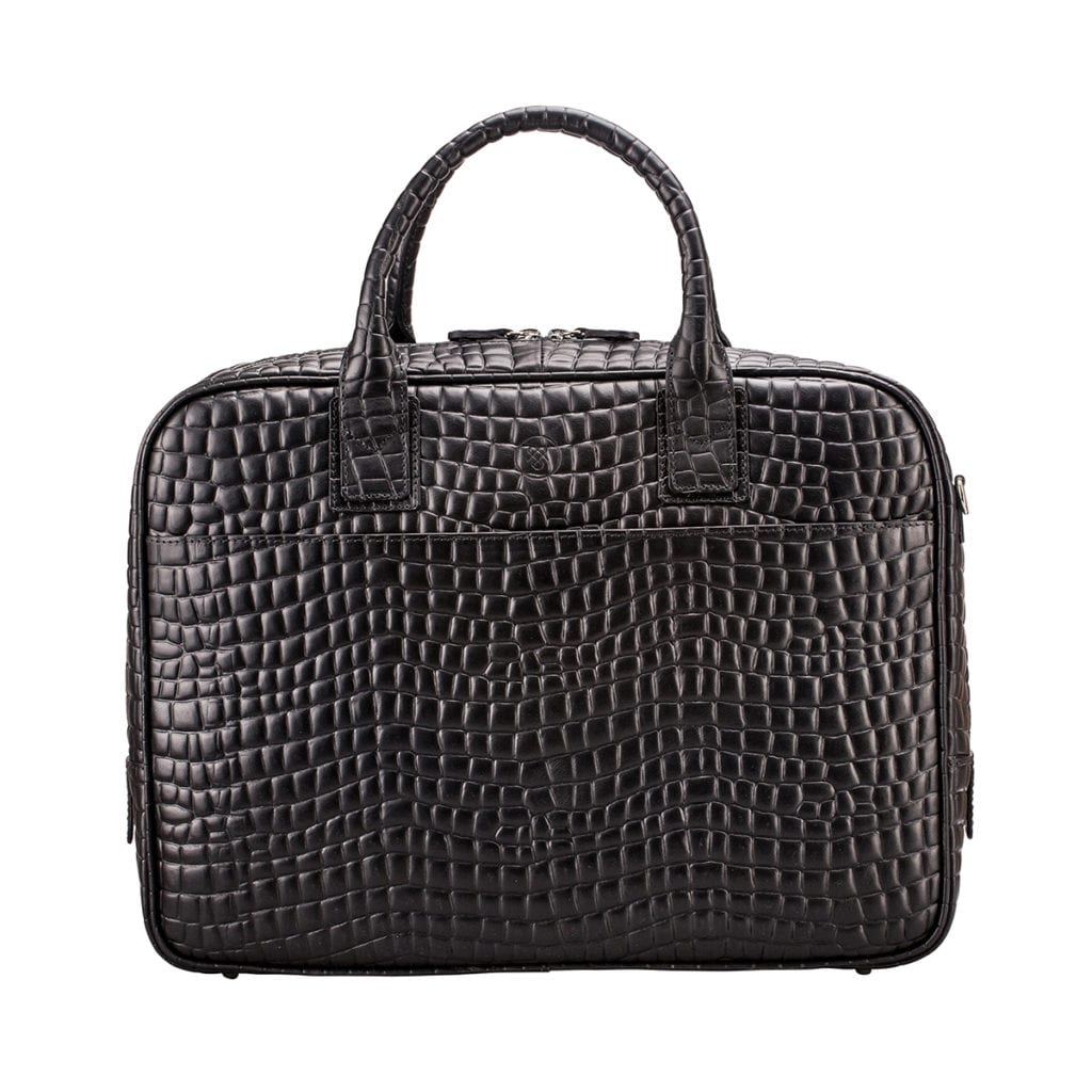 Sacoche en cuir effet croco Calvino de Maxwell Scott