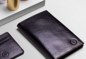 Guide portefeuilles en cuir pour homme