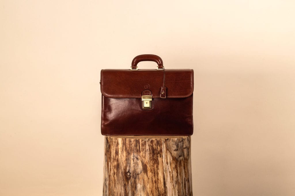 Cartable pour homme en cuir italien de Maxwell Scott