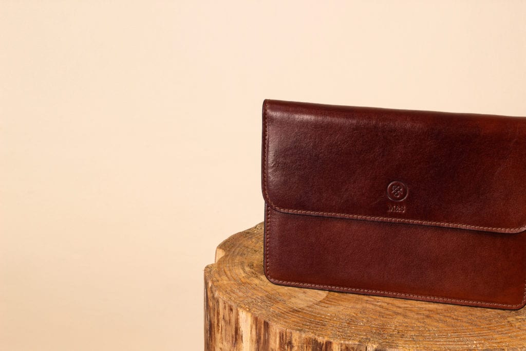 Pochette à documents personnalisée en cuir Torrino