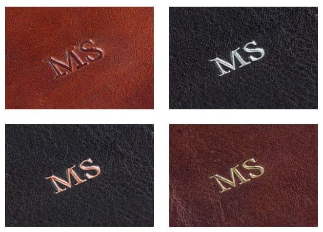 Couleurs de personnalisation par embossage