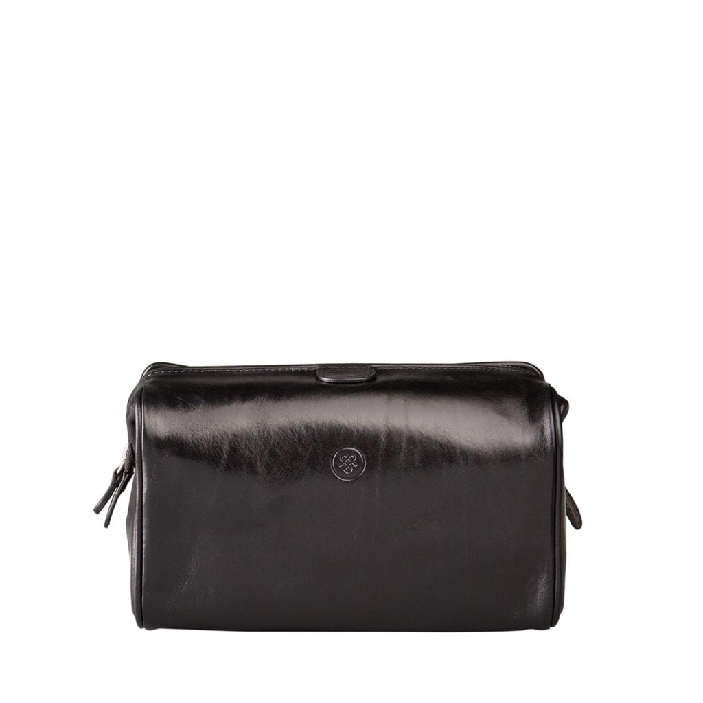 Trousse de toilette zippée en cuir Duno M de Maxwell Scott
