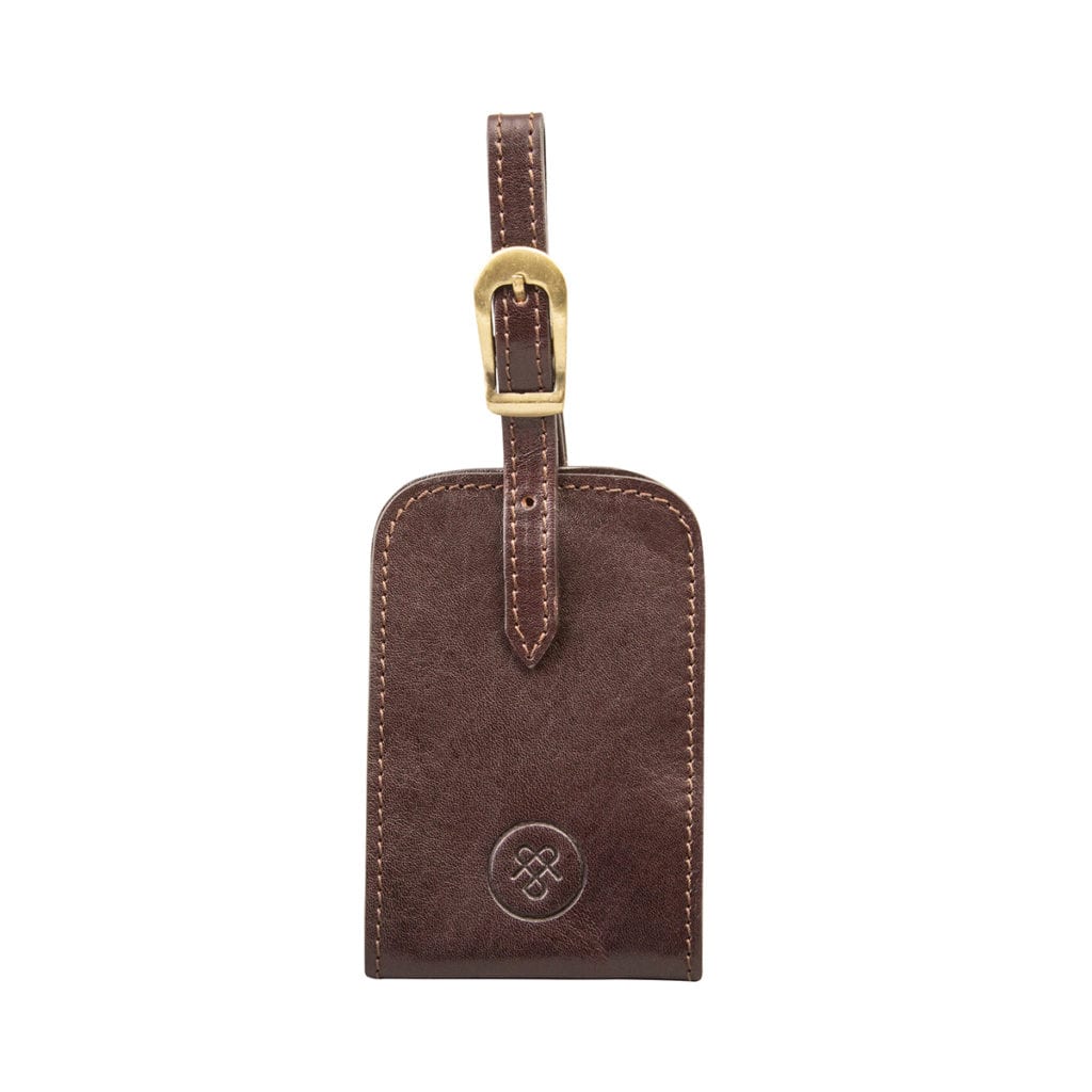 Porte étiquette à bagage en cuir Ledro de Maxwell Scott