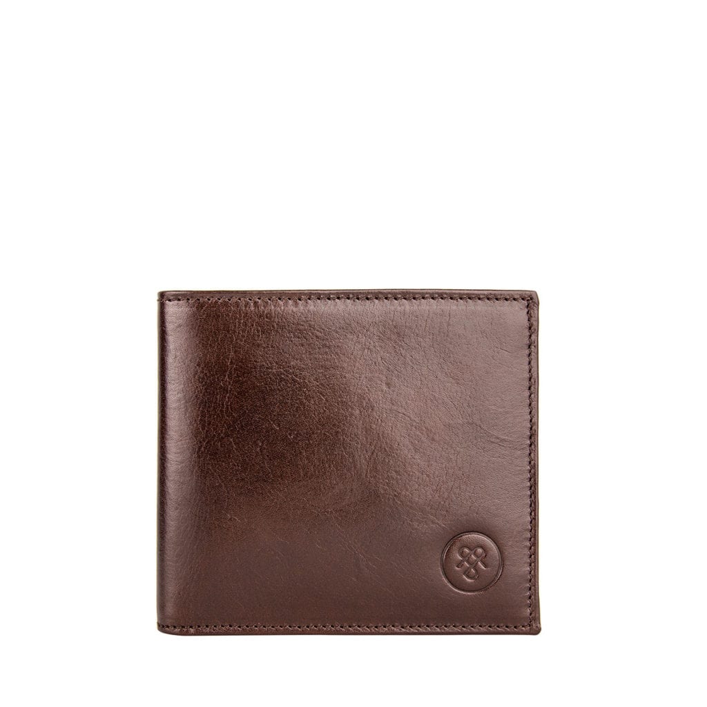 Portefeuille en cuir marron Vittore de Maxwell Scott