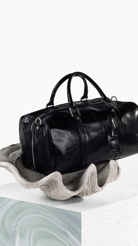 cpetite valise en cuir italien