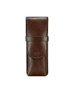 Étui à stylos de luxe en cuir de haute qualité pour 2 stylos