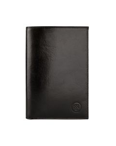Portefeuille en cuir noir pour homme de grande taille