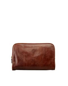 Trousse de toilette de luxe en cuir italien pour homme – fabriquée à la main en Italie

