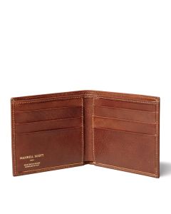 Portefeuille en cuir italien fauve pour homme