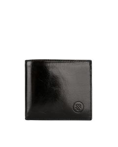 Portefeuille minimaliste pour homme en cuir noir de haute qualité