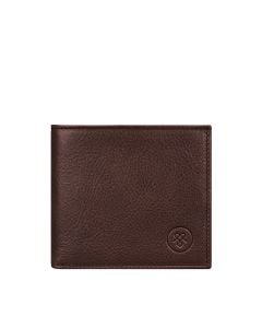 soft leather bifold wallet with coin pouch