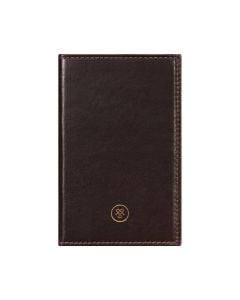 brown leather phone address book