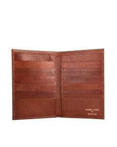 tan leather breast pocket wallet