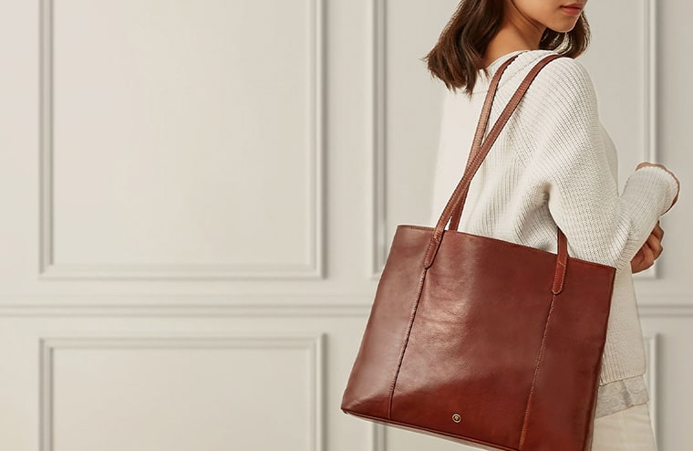 Grand Sac Cabas en Cuir Italien pour femme | Athenea | Garantie 25 ans