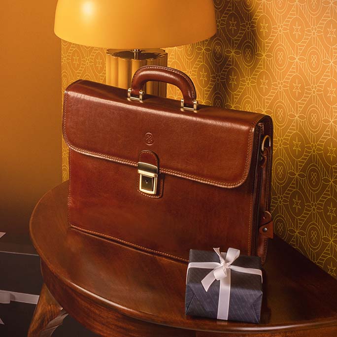 leather briefcase